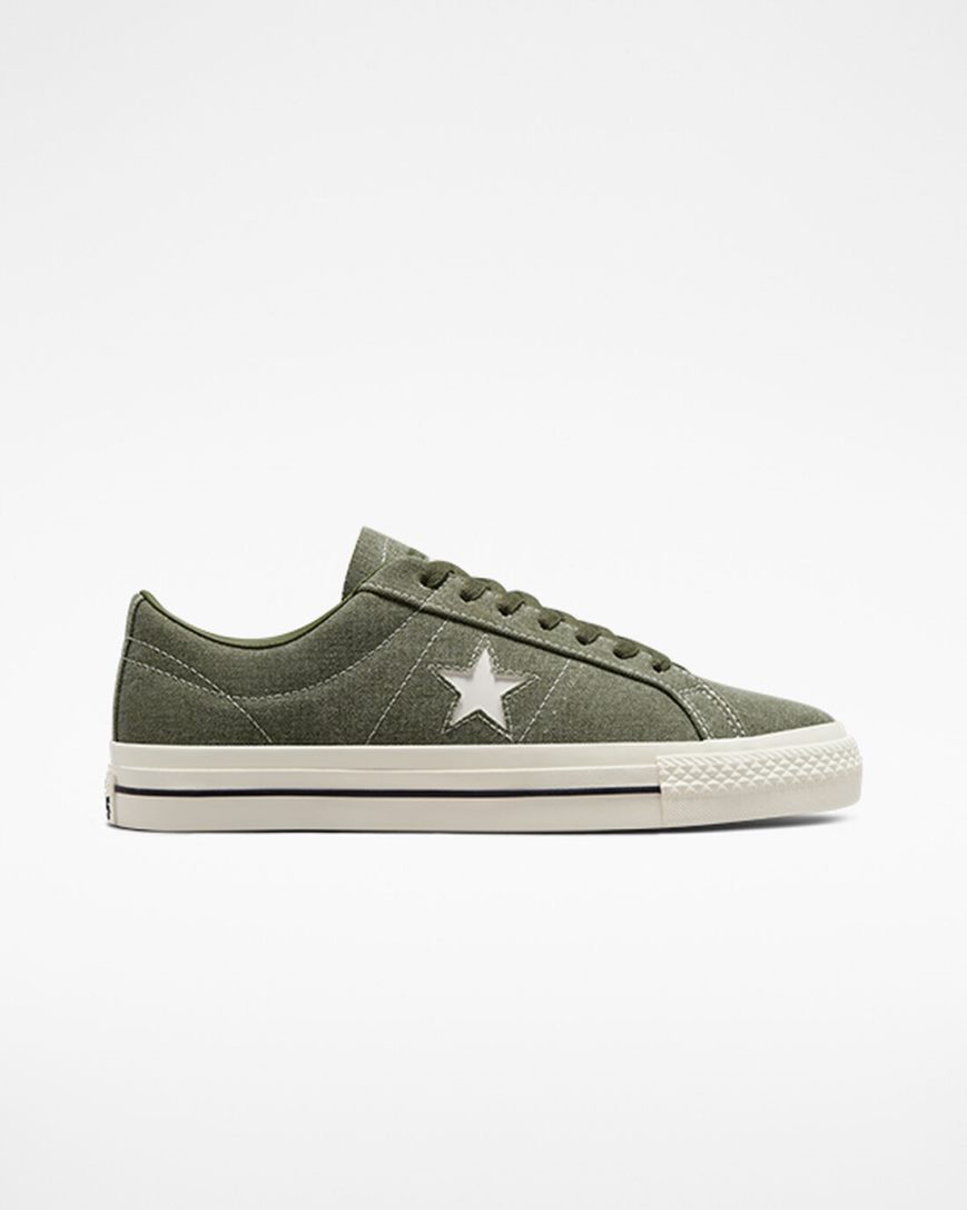 Dámské Skate Boty Converse CONS One Star Pro Heavyweight Platene Olivy Zelené Černé | CZ NPUQ43